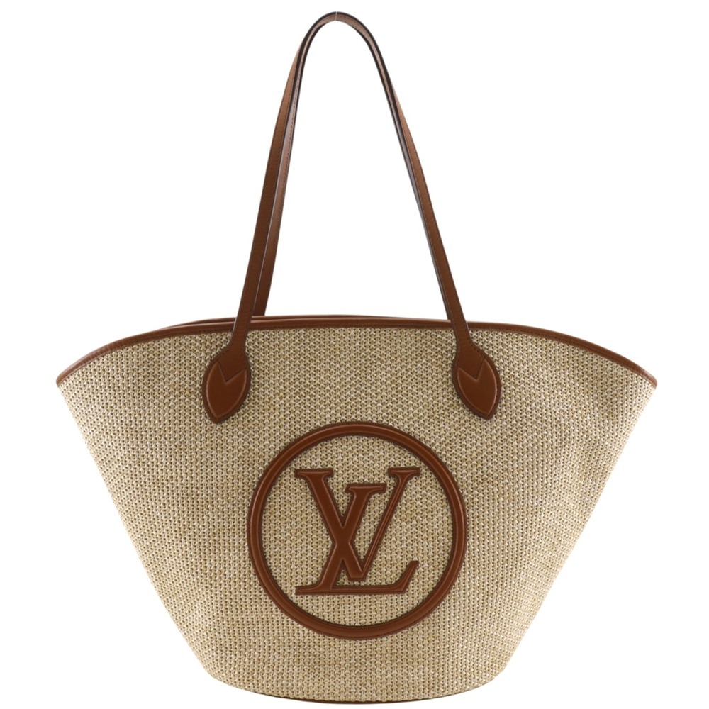 Louis Vuitton Saint-Jacques NM Tote Bag, Spring in the City, M59963, Raffia, ...